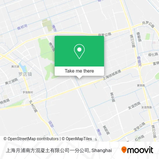 上海月浦南方混凝土有限公司一分公司 map