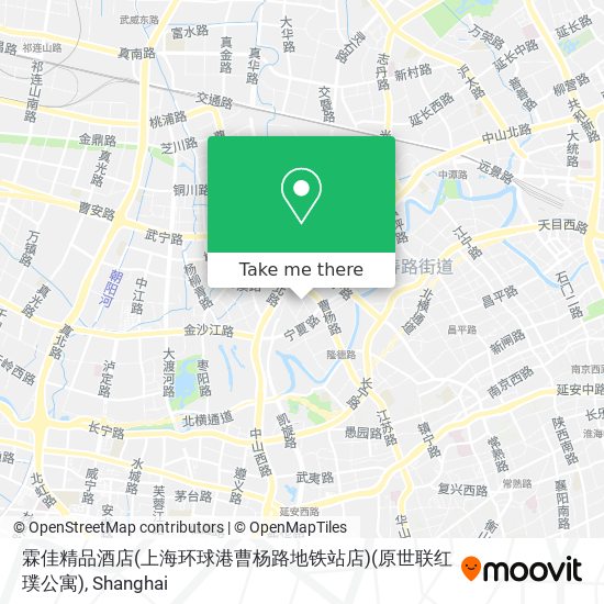 霖佳精品酒店(上海环球港曹杨路地铁站店)(原世联红璞公寓) map