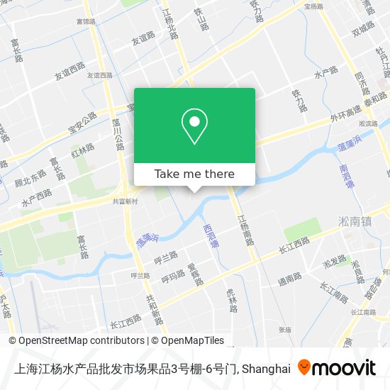 上海江杨水产品批发市场果品3号棚-6号门 map