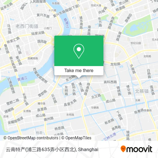 云南特产(浦三路635弄小区西北) map