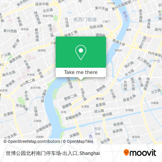 世博公园北村南门停车场-出入口 map