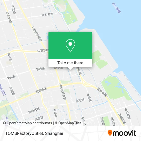 TOMSFactoryOutlet map