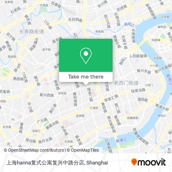 上海hanna复式公寓复兴中路分店 map