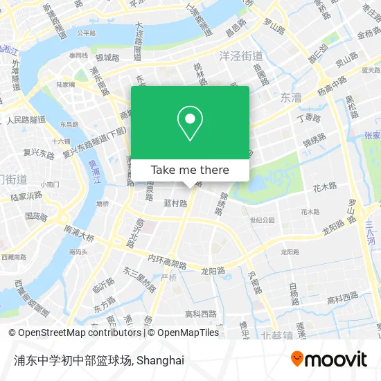 浦东中学初中部篮球场 map