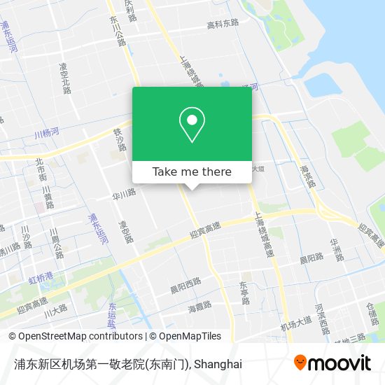 浦东新区机场第一敬老院(东南门) map