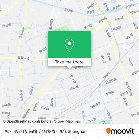松江49路(新南路明华路-春申站) map