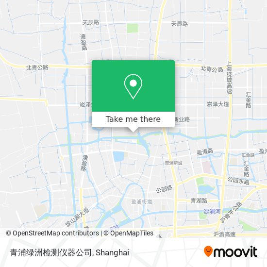青浦绿洲检测仪器公司 map