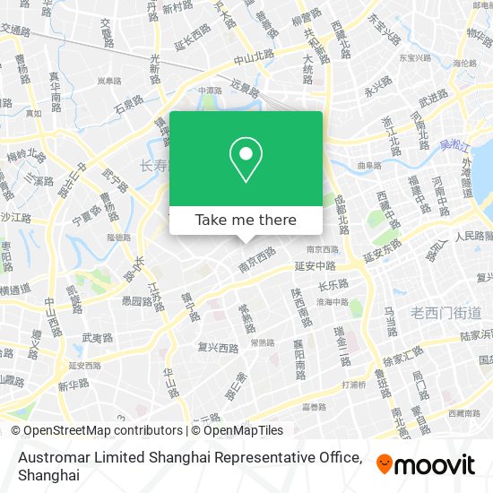 Austromar Limited Shanghai Representative Office map