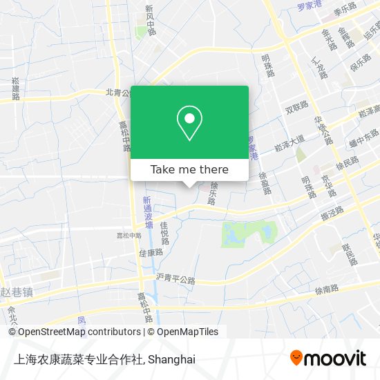 上海农康蔬菜专业合作社 map