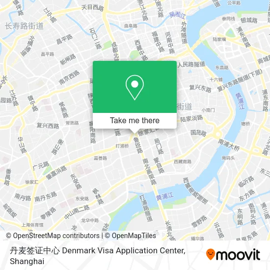 丹麦签证中心 Denmark Visa Application Center map