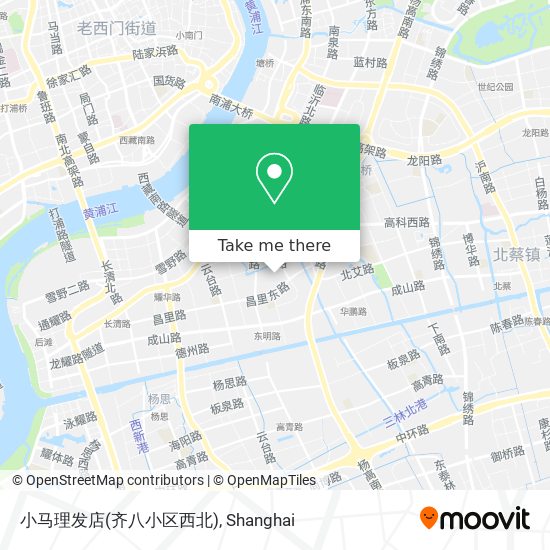 小马理发店(齐八小区西北) map