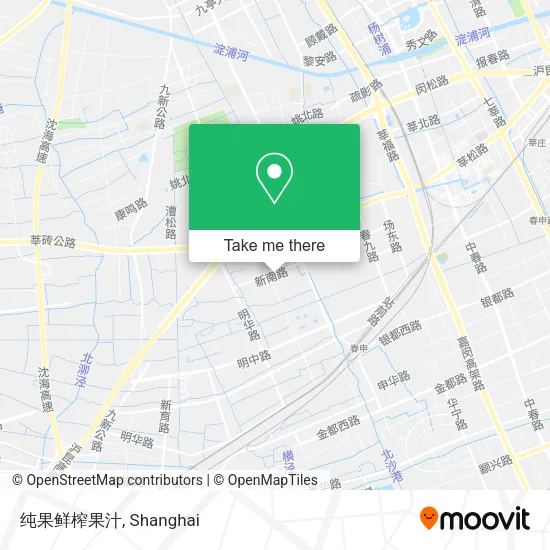 纯果鲜榨果汁 map