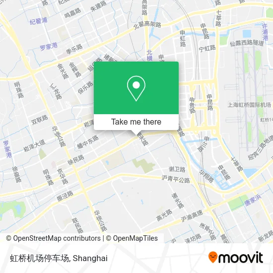 虹桥机场停车场 map