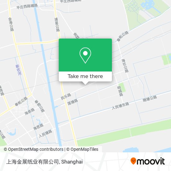 上海金展纸业有限公司 map
