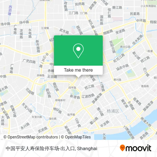 中国平安人寿保险停车场-出入口 map