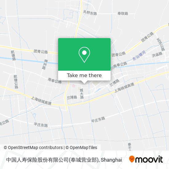 中国人寿保险股份有限公司(奉城营业部) map
