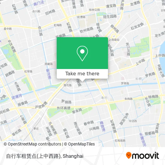 自行车租赁点(上中西路) map