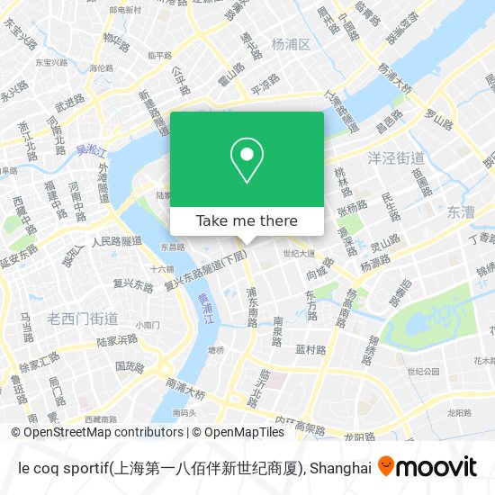 le coq sportif(上海第一八佰伴新世纪商厦) map