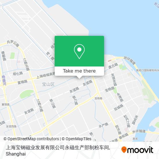 上海宝钢磁业发展有限公司永磁生产部制粉车间 map
