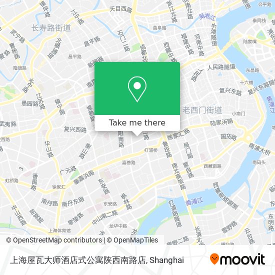 上海屋瓦大师酒店式公寓陕西南路店 map