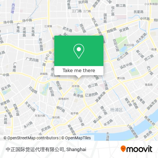 中正国际货运代理有限公司 map