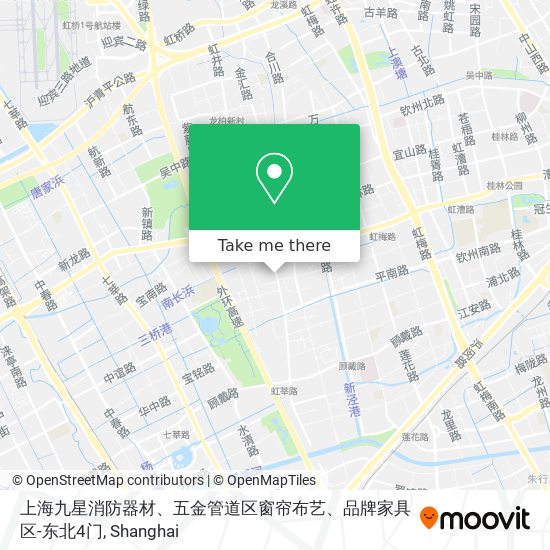 上海九星消防器材、五金管道区窗帘布艺、品牌家具区-东北4门 map