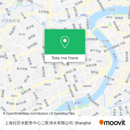上海社区水配售中心二医净水有限公司 map