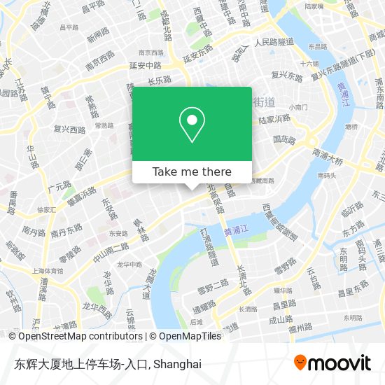 东辉大厦地上停车场-入口 map