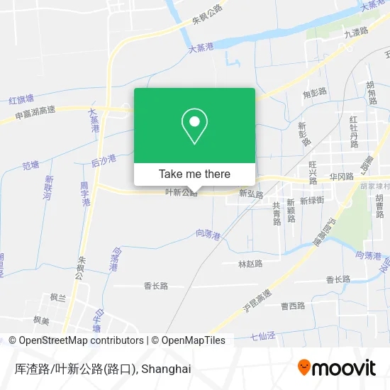 厍渣路/叶新公路(路口) map