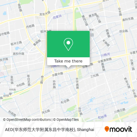 AED(华东师范大学附属东昌中学南校) map