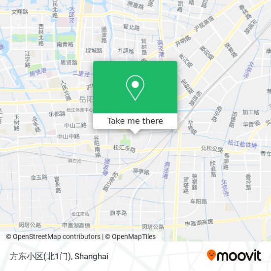 方东小区(北1门) map