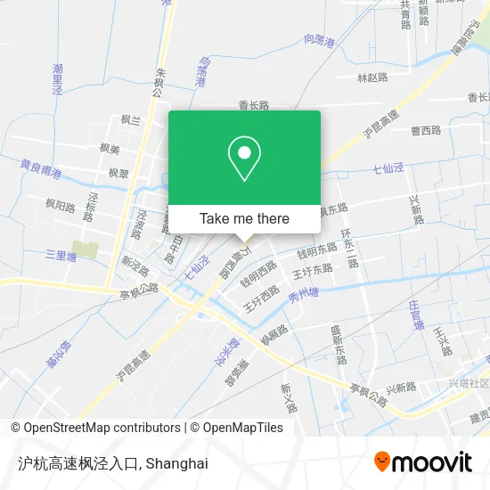 沪杭高速枫泾入口 map