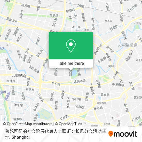 普陀区新的社会阶层代表人士联谊会长风分会活动基地 map
