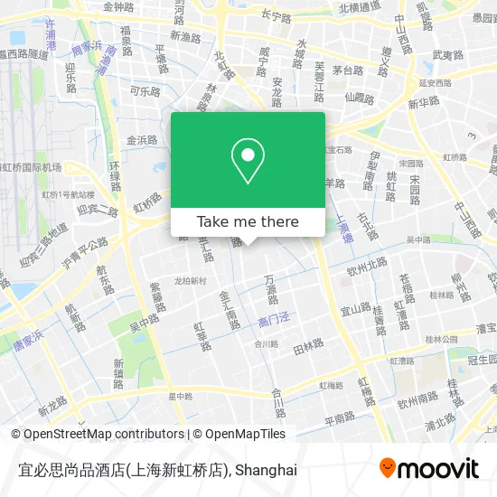 宜必思尚品酒店(上海新虹桥店) map