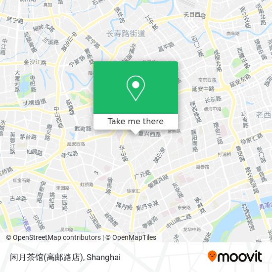 闲月茶馆(高邮路店) map