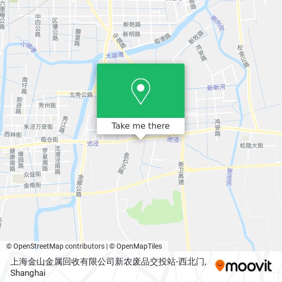 上海金山金属回收有限公司新农废品交投站-西北门 map