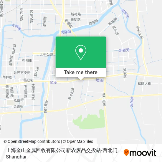 上海金山金属回收有限公司新农废品交投站-西北门 map