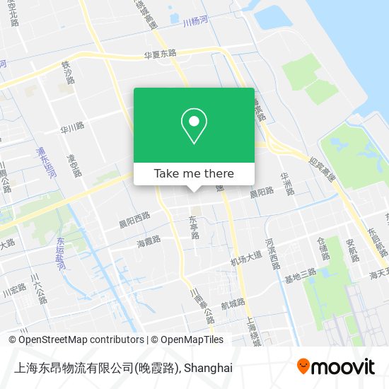 上海东昂物流有限公司(晚霞路) map