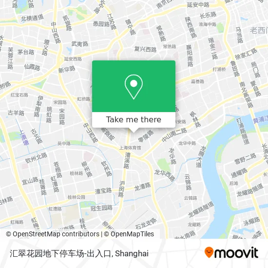 汇翠花园地下停车场-出入口 map