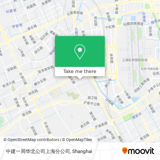 中建一局华北公司上海分公司 map