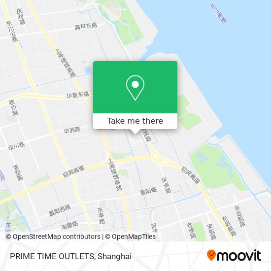 PRIME TIME OUTLETS map