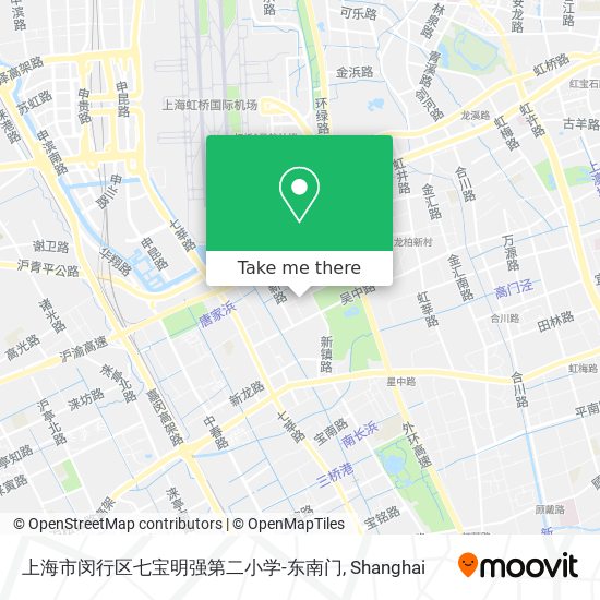 上海市闵行区七宝明强第二小学-东南门 map