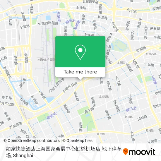 如家快捷酒店上海国家会展中心虹桥机场店-地下停车场 map