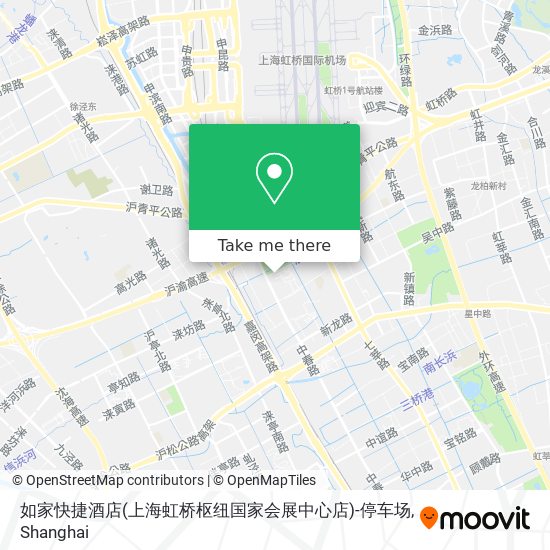 如家快捷酒店(上海虹桥枢纽国家会展中心店)-停车场 map