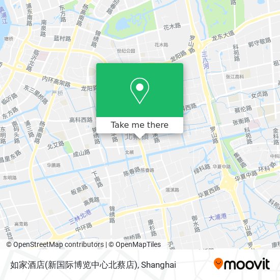 如家酒店(新国际博览中心北蔡店) map