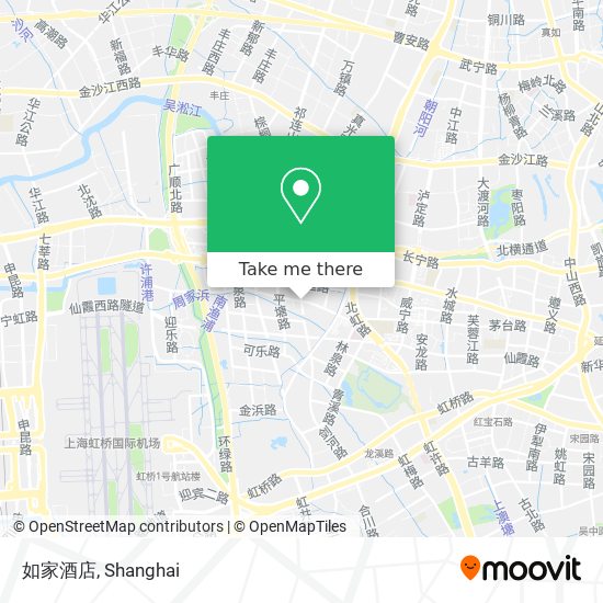 如家酒店 map