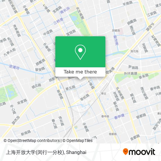 上海开放大学(闵行一分校) map