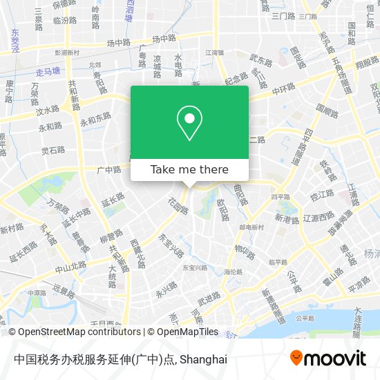 中国税务办税服务延伸(广中)点 map