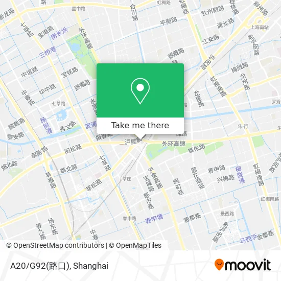 A20/G92(路口) map