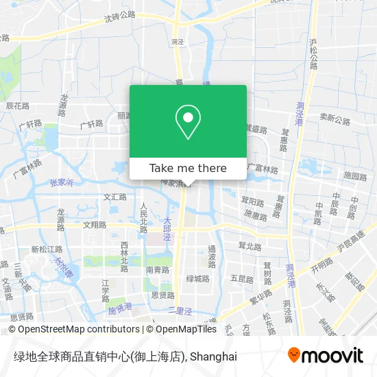 绿地全球商品直销中心(御上海店) map